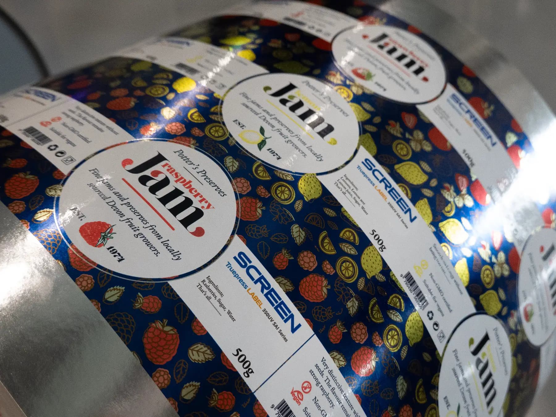 Custom label printing samples
